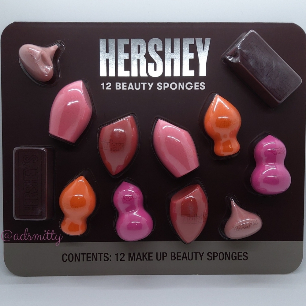 HERSHEY Limited Edition 12-Piece Beauty Sponge Blender Set NEW